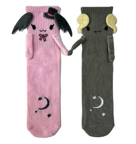 Sanrio Lloromannic Berry and Cherry Mismatch Magnetic Crew Socks Exclusivité Games Zone